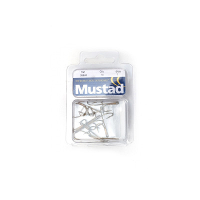 10 Mustad Ryder-Haken #1