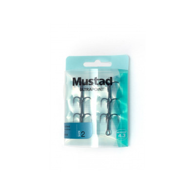 2 x 6 Mustad Ultra Point Drillinge #2