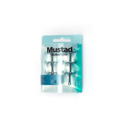 2 x 6 Mustad Ultra Point Drillinge #4