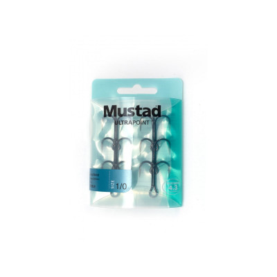 2 x 6 Mustad Ultra Point Drillinge #1/0